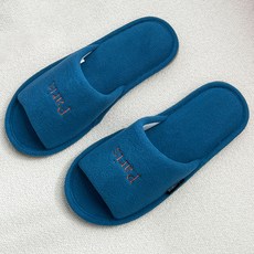 La Bellaco 蜂蜜世界城市刺繡室內拖鞋, 1個, 深藍色