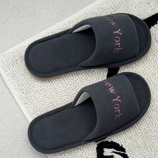 La Bellaco 蜂蜜世界城市刺繡室內拖鞋, 1個, 炭灰色