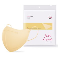 필나인 라이트 핏 2D 보건용 마스크 대형 KF94, 25매입, 1개, 크림베이지