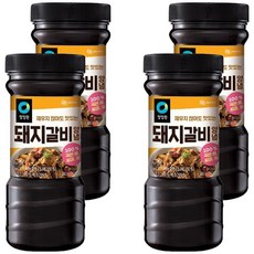 청정원 전통 돼지갈비양념, 840g, 4개