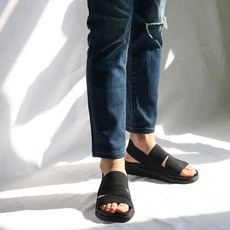 WALK SENSE 男款素色交叉涼鞋
