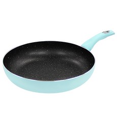 MiyAco 米雅可 輕漾導磁不沾平煎鍋 亮面硬化大理石紋 耐磨耐用 輕量設計 無鉚釘設計, 24cm, 1個