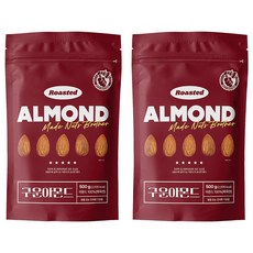 너츠브라더 구운 아몬드, 500g, 2개