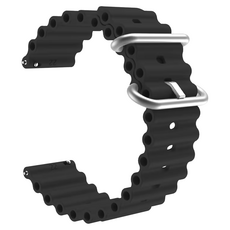 Apollo Life 阿波羅 海洋系列 矽膠錶帶 Set 2個, 黑色, 1組