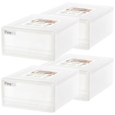 KEYWAY 聯府 簡約抽屜隔板整理箱, 4個