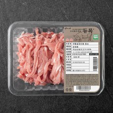 파머스팩 듀록 한돈 무항생제 인증 등심 잡채용 (냉장), 500g, 1개