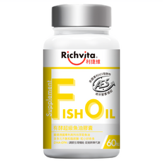 Richvita 利捷維 有酵超級魚油膠囊, 1罐, 60顆