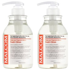 MALCOM 瑪律科姆 滋養保濕沐浴露 Fresh Citron, 520ml, 2瓶