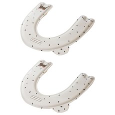 데이리듬 EVA 방수 변기 커버 시트, 라이트블루, 2개