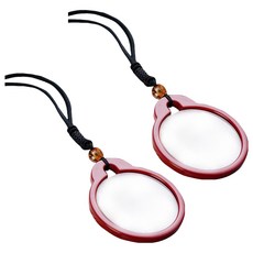 MEO 專為40至80歲設計 項鍊式老花眼鏡 紅色 3.00D, 單一商品, 2個