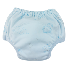 PiYOPiYO 黃色小鴨 小鴨學習褲 7層防護 柔軟親膚透氣性佳 360度包覆防側漏, 藍色, 1件