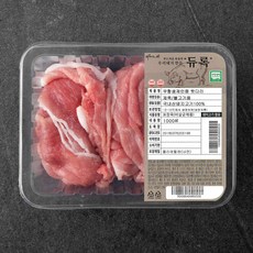 파머스팩 듀록 한돈 무항생제 인증 뒷다리 제육 불고기용 (냉장), 1kg, 1개