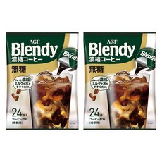 AGF Blendy 無糖濃縮咖啡膠囊, 18g, 24顆, 2袋