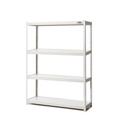 몬스터랙 플러스 철제 선반, 4단, 아이보리