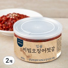 입술젓갈 비빔 오징어젓, 400g, 2개