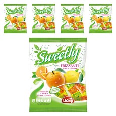라이킹 오렌지 레몬 소다캔디, 500g, 5개