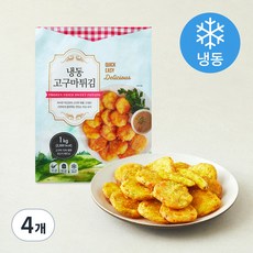 냉동 고구마튀김 (냉동), 1kg, 4개