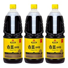 몽고간장 송표 프라임 양조간장, 1.8L, 3개