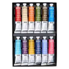 SHIELD 盾牌 Epic 油畫顏料 B套組, 50ml, 12色