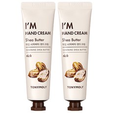 TONYMOLY 乳木果油護手霜, 30ml, 2入