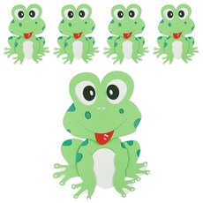 유니아트 종이 개구리, 혼합색상, 5개