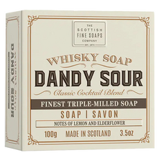 SCOTTISH FINE SOAPS 威士忌系列 紳士沐浴皂 白盒 男子漢Dandy Sour 紙盒包裝, 100g, 1個