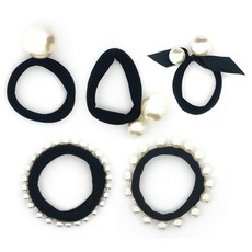 스타일플래닛 블링블링 모조진주 머리끈 5종 세트