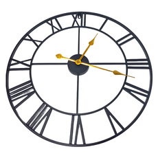 iINDOORS 英倫家居 簡約設計時鐘 62 x 62 x 5cm 1kg, 黑色