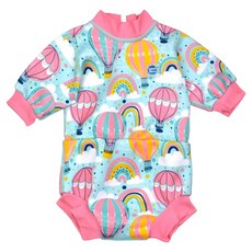 Splash About Happy Nappy Wetsuit 連身版游泳尿布褲, L(胸圍56cm + 身高41cm + 腰圍46~51cm + 腿圍19~22cm), 1件