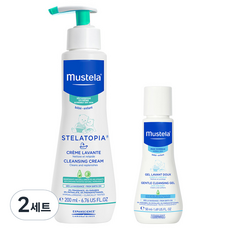 무스텔라 스텔라토피아 클렌징 크림 200ml + 젠틀 클렌징 젤 50ml 세트, 2세트