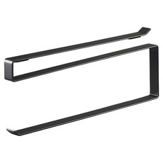 山崎壁櫥下廚房紙巾架 尺寸約1.5x26x9.5公分 鋼（粉末塗層）材質, 黑色, 1個