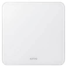 Kinyo LED簡約極白體重計, 白色, 1個, DS-6570W