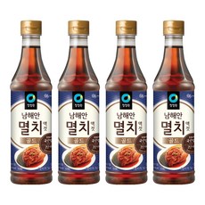 청정원 남해안 멸치액젓 골드, 1kg, 4개