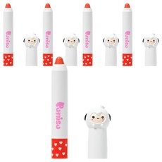 Puttisu 蠟筆唇膏 2.5g, 05 Coco Cherry, 5支