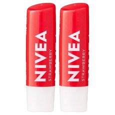 니베아 립케어 스트로베리 샤인, 스트로베리향, 4.8g, 2개 스트로베리향, 4.8g, 2개