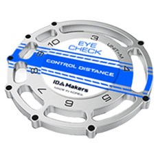 IdMakers iCheck 推桿線高爾夫球標記, 1個, 線條藍