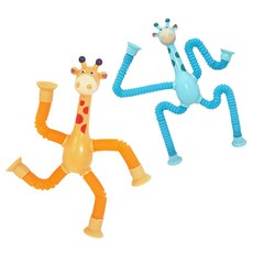 아가플러스 기린 파이프 튜브 팝잇 촉감각완구, 랜덤 발송, 2개