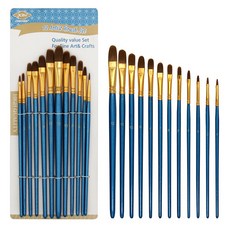 XIN BOWEN Sitonic 壓克力圓頭筆刷套組, 1套, 12種