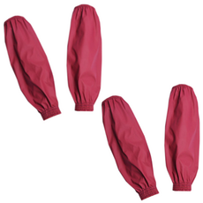 Simple Line 多用途防水PU皮革雙手袖套 2件組, 紅色