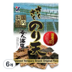 야마에이 사쿠사쿠 노리텐 오리지널 김스낵, 70g, 6개