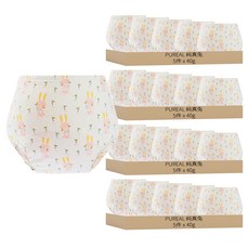 PUREAL 純真兔 4層一體學習褲 100cm 防水 - 適合2歲以上, 竹纖款 白色, 20件
