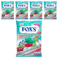 FOX'S 薄荷櫻桃風味糖, 125g, 5袋