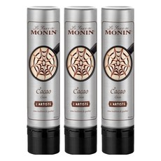 MONIN 莫寧 藝術家淋醬筆 可可風味, 150ml, 3瓶