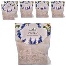 C&D NATURAL COLLECTION 掛勾式室內櫥櫃去味留香香氛包, 20g, 6包, 薰衣草