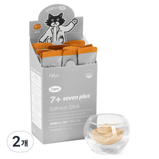 닥터펠리스 고양이 세븐플러스 케어 스틱 영양제 연어, 15회분, 시니어, 2개