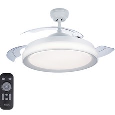 PHILIPS 飛利浦 LED晶片吊扇燈 35W+遙控器, 白色