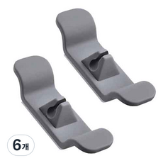 다윗트 전선코드선 정리 클립 3번, 6개, 그레이