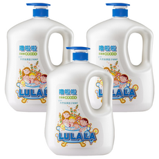 嚕啦啦 沐浴乳, 含有保濕因子NMF 滋潤效果佳 植物性配方 溫和不刺激 泡沫細膩 容易沖洗, 1.85kg, 3瓶