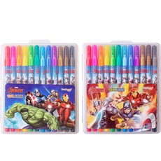 復仇者聯盟 12 色簽名筆套裝, 隨機出貨, 2組