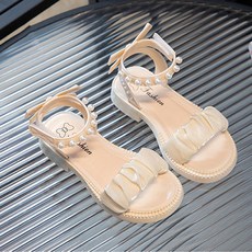 BEBEMARU 女童踝部褶皺涼鞋 9699